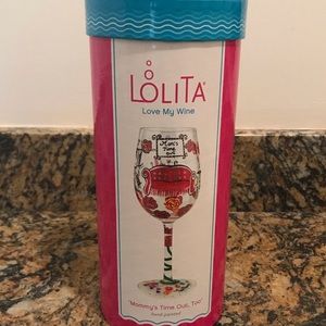 Lolita Wine Glass “mommy’s time out” BNIB